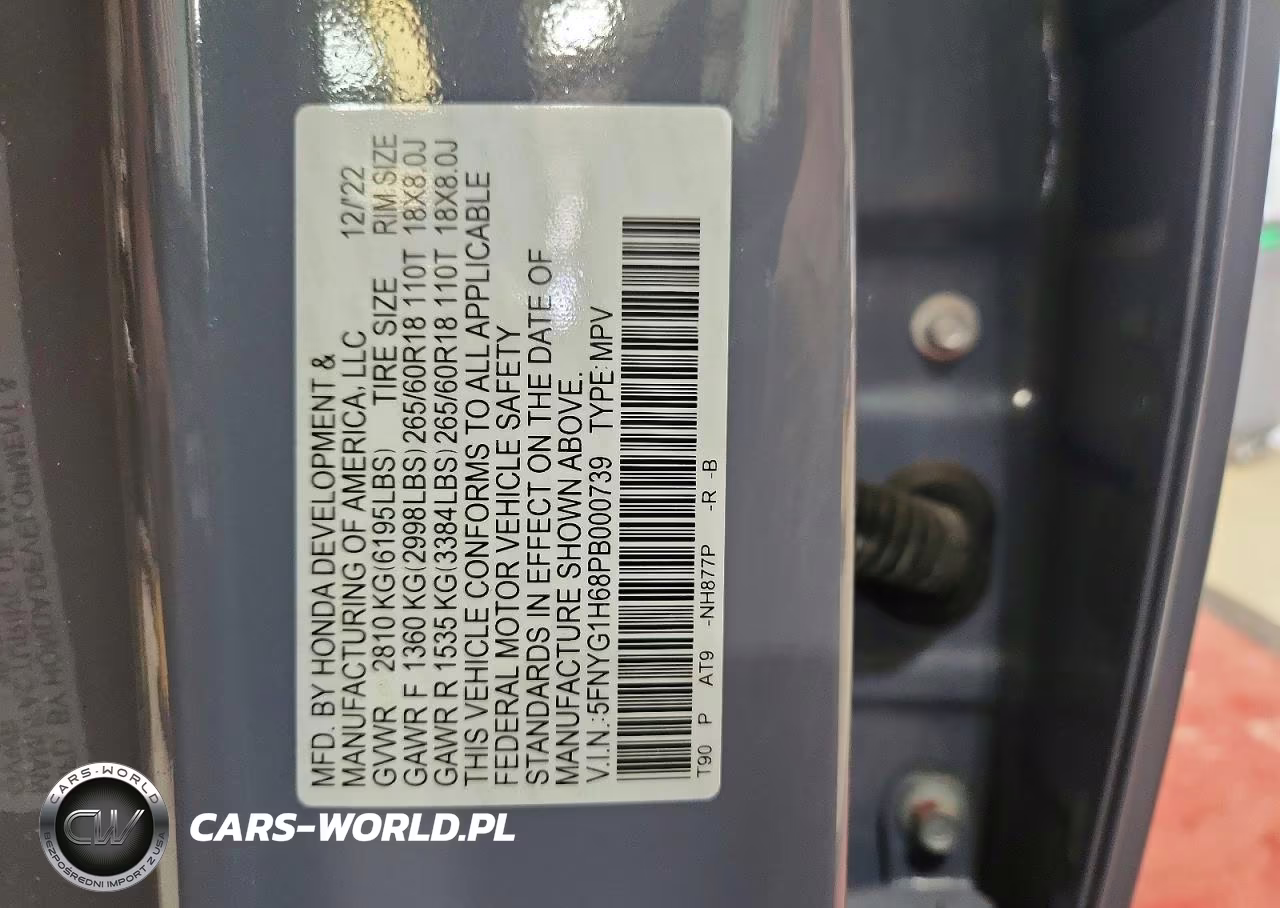 2023 Honda Pilot Trailsport VIN:5FNYG1H68PB000739 - 13
