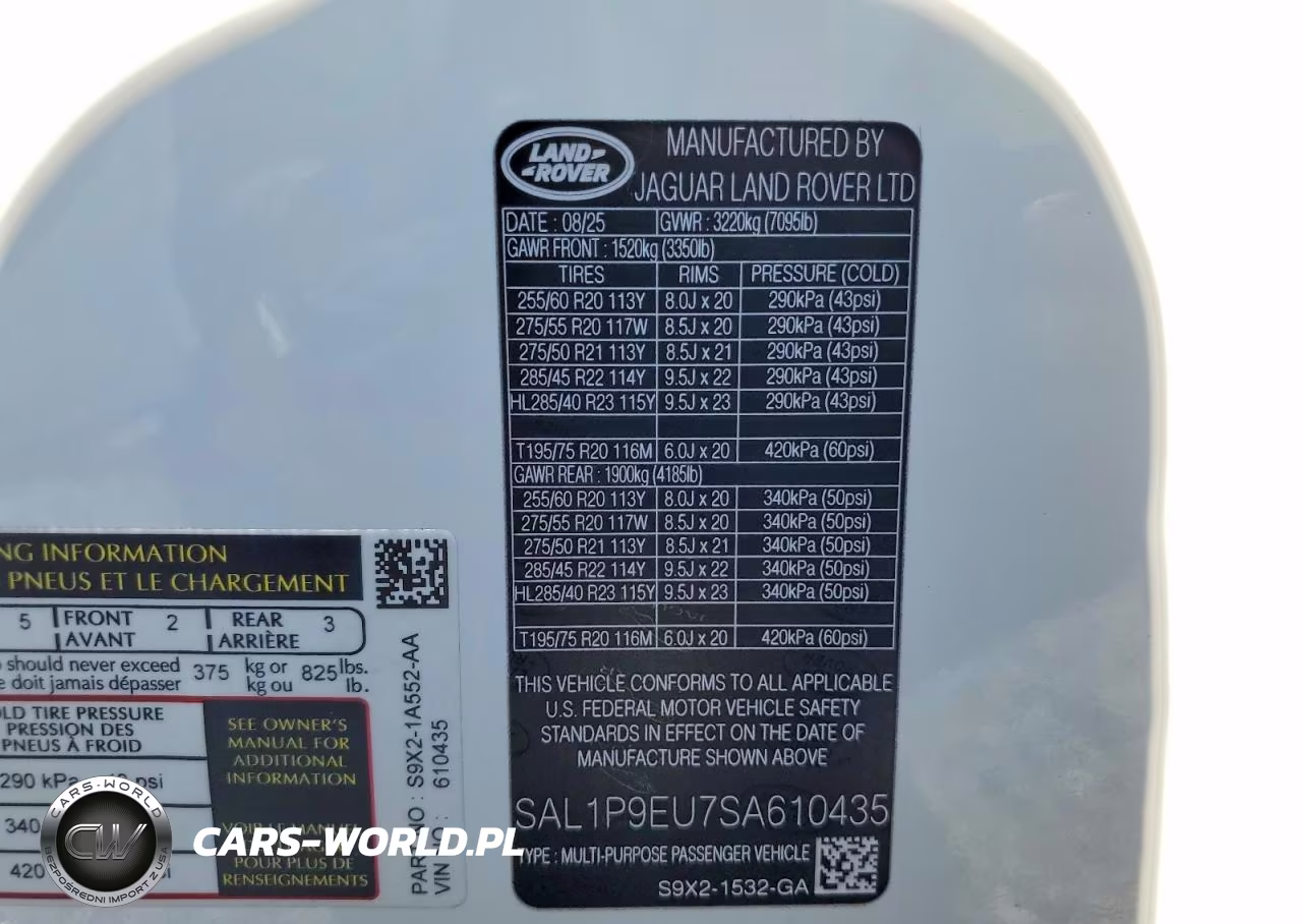 2025 Land Rover Range Rover Sport Se VIN:SAL1P9EU7SA610435 - 13