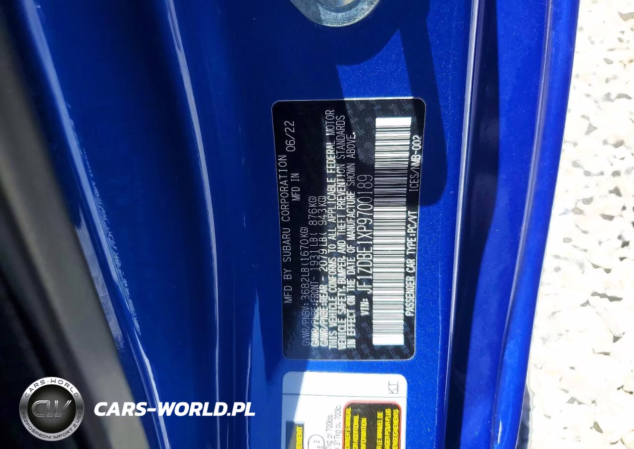 2023 Subaru Brz Limited VIN:JF1ZDBE1XP9700189 - 12
