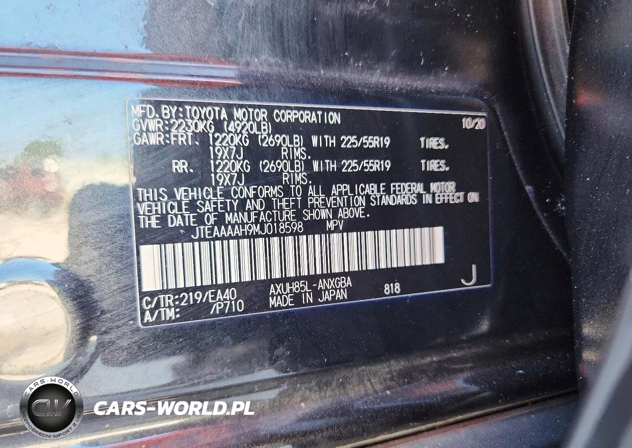 2021 Toyota Venza Xle VIN:JTEAAAAH9MJ018598 - 14