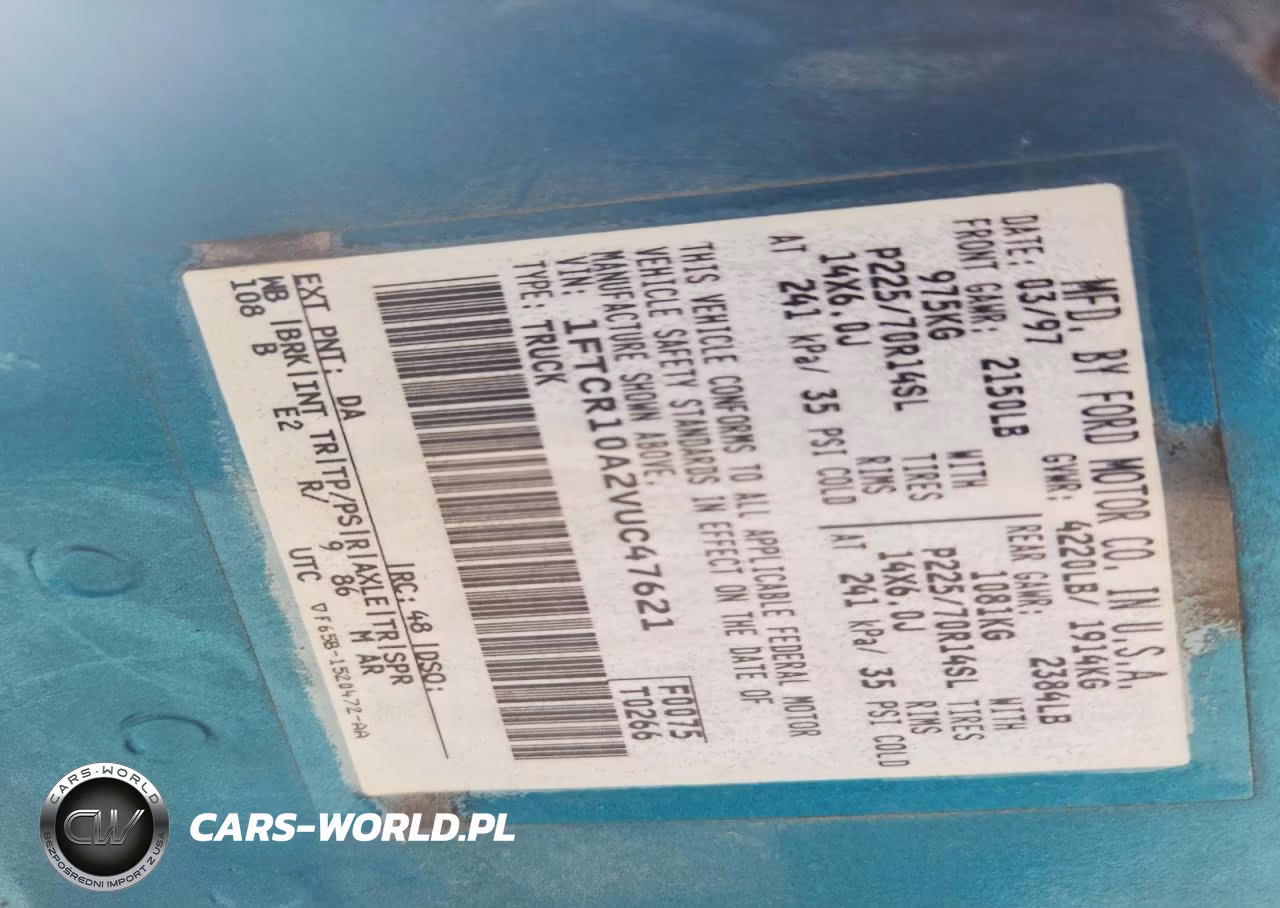 1997 Ford Ranger VIN:1FTCR10A2VUC47621 - 12