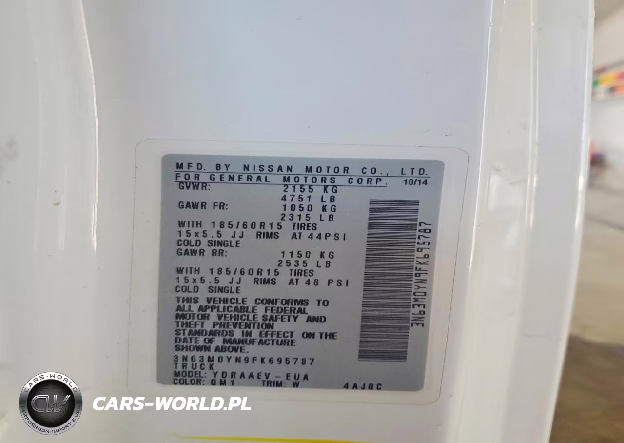 2015 Chevrolet City Express Ls Delivery Van VIN:3N63M0YN9FK695787 - 13