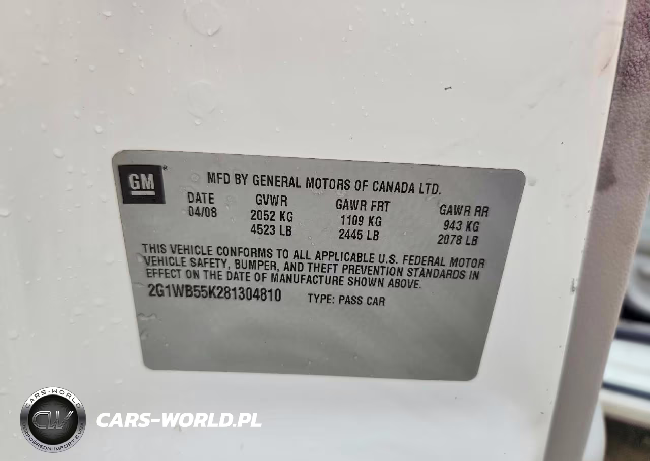 2008 Chevrolet Impala Ls VIN:2G1WB55K281304810 - 12