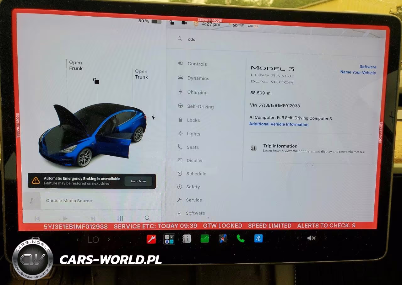 2021 Tesla Model 3 VIN:5YJ3E1EB1MF012938 - 9