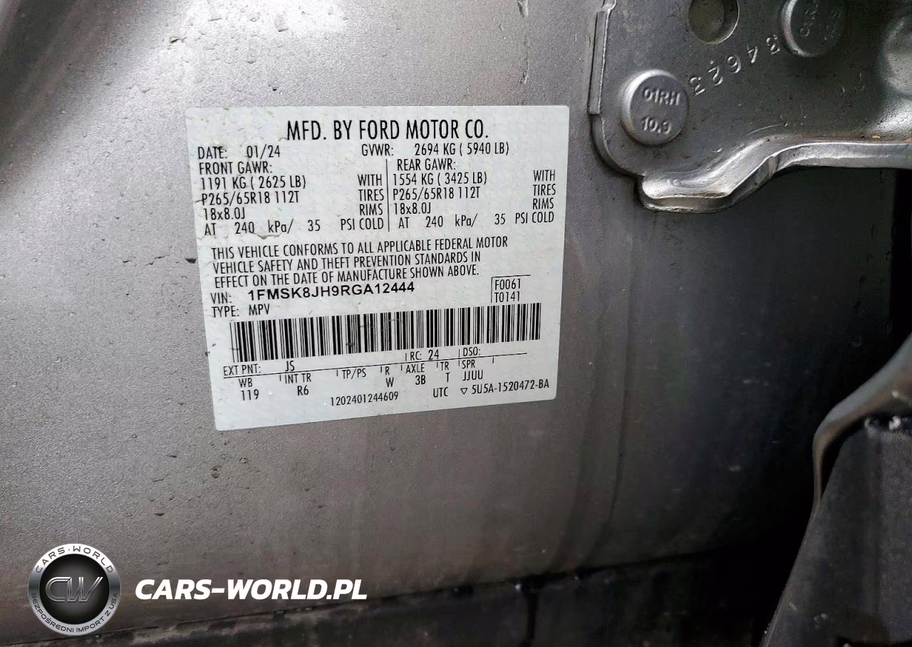 2024 Ford Explorer Timberline VIN:1FMSK8JH9RGA12444 - 14