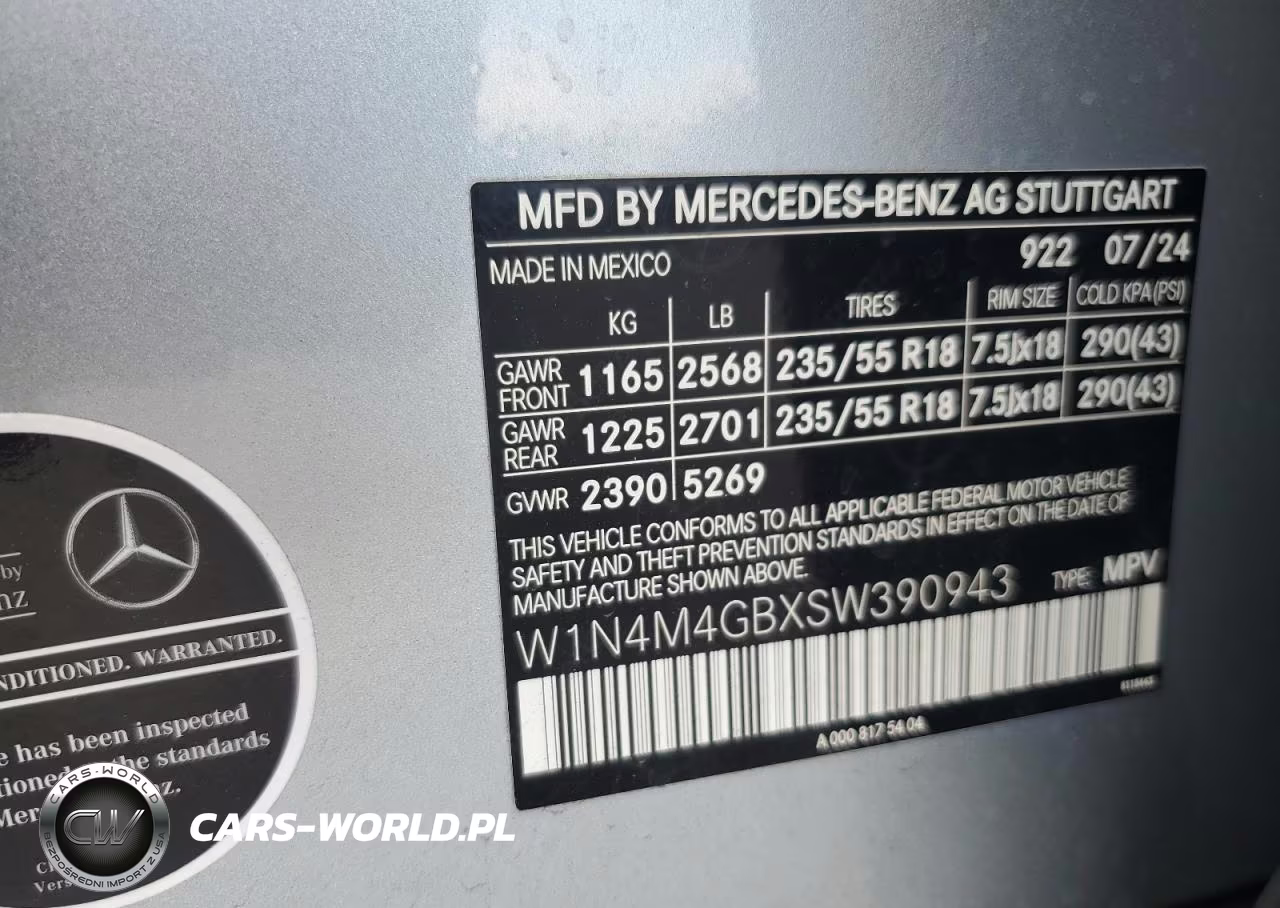 2025 Mercedes-Benz Glb 250 VIN:W1N4M4GBXSW390943 - 13