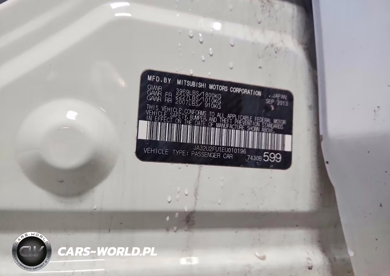 2014 Mitsubishi Lancer Es-Es Sport VIN:JA32U2FU1EU010196 - 12