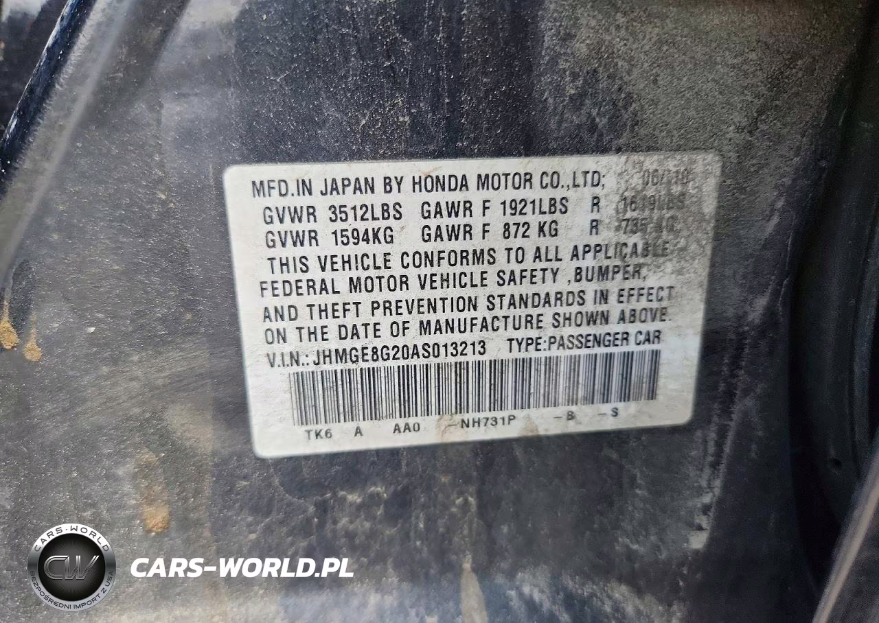 2010 Honda Fit VIN:JHMGE8G20AS013213 - 12