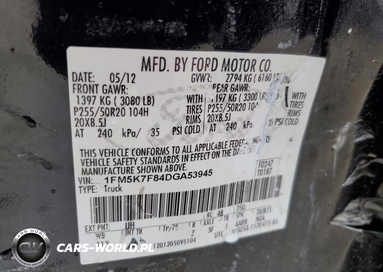 2013 Ford Explorer Limited VIN:1FM5K7F84DGA53945 - 13