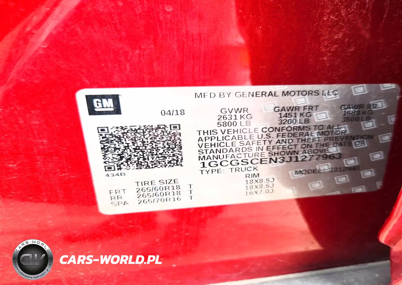 2018 Chevrolet Colorado Lt VIN:1GCGSCEN3J1277963 - 13