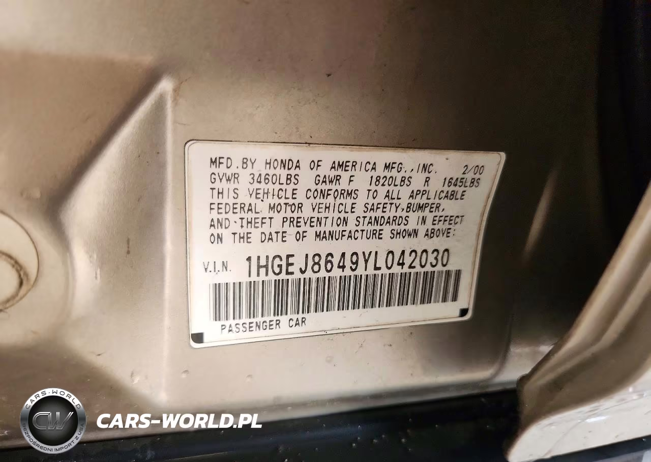2000 Honda Civic Ex VIN:1HGEJ8649YL042030 - 12