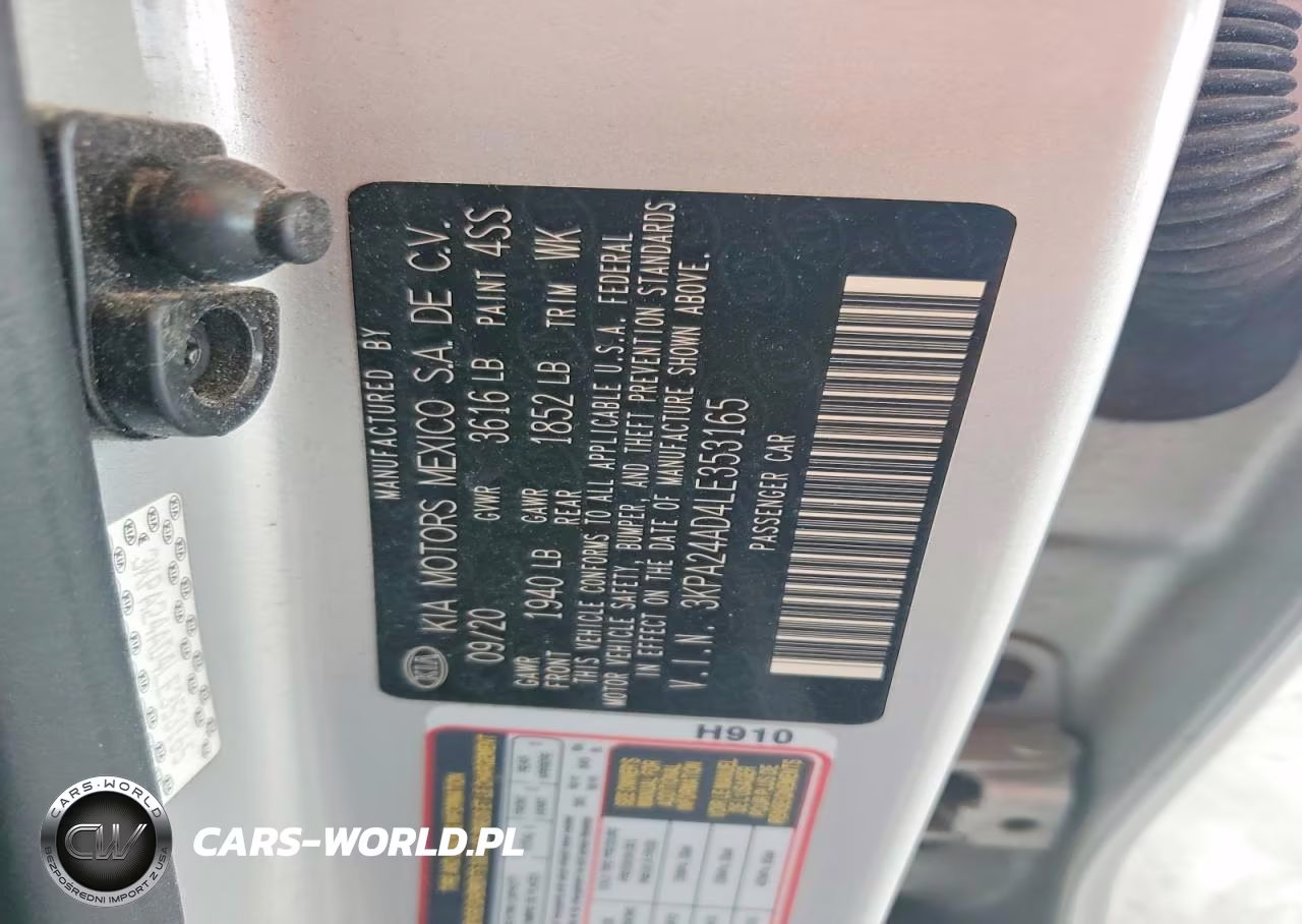 2020 Kia Rio S VIN:3KPA24AD4LE353165 - 12