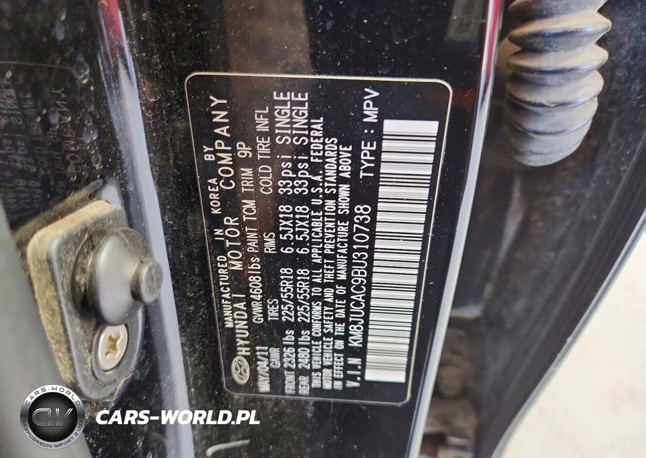 2011 Hyundai Tucson Limited VIN:KM8JUCAC9BU310738 - 13