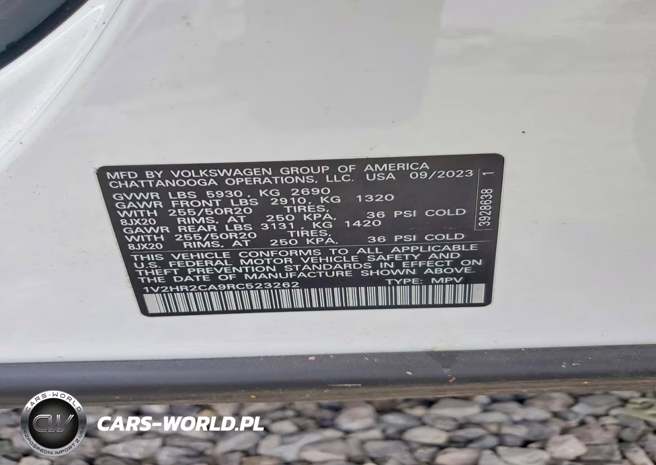 2024 Volkswagen Atlas Se VIN:1V2HR2CA9RC523262 - 14