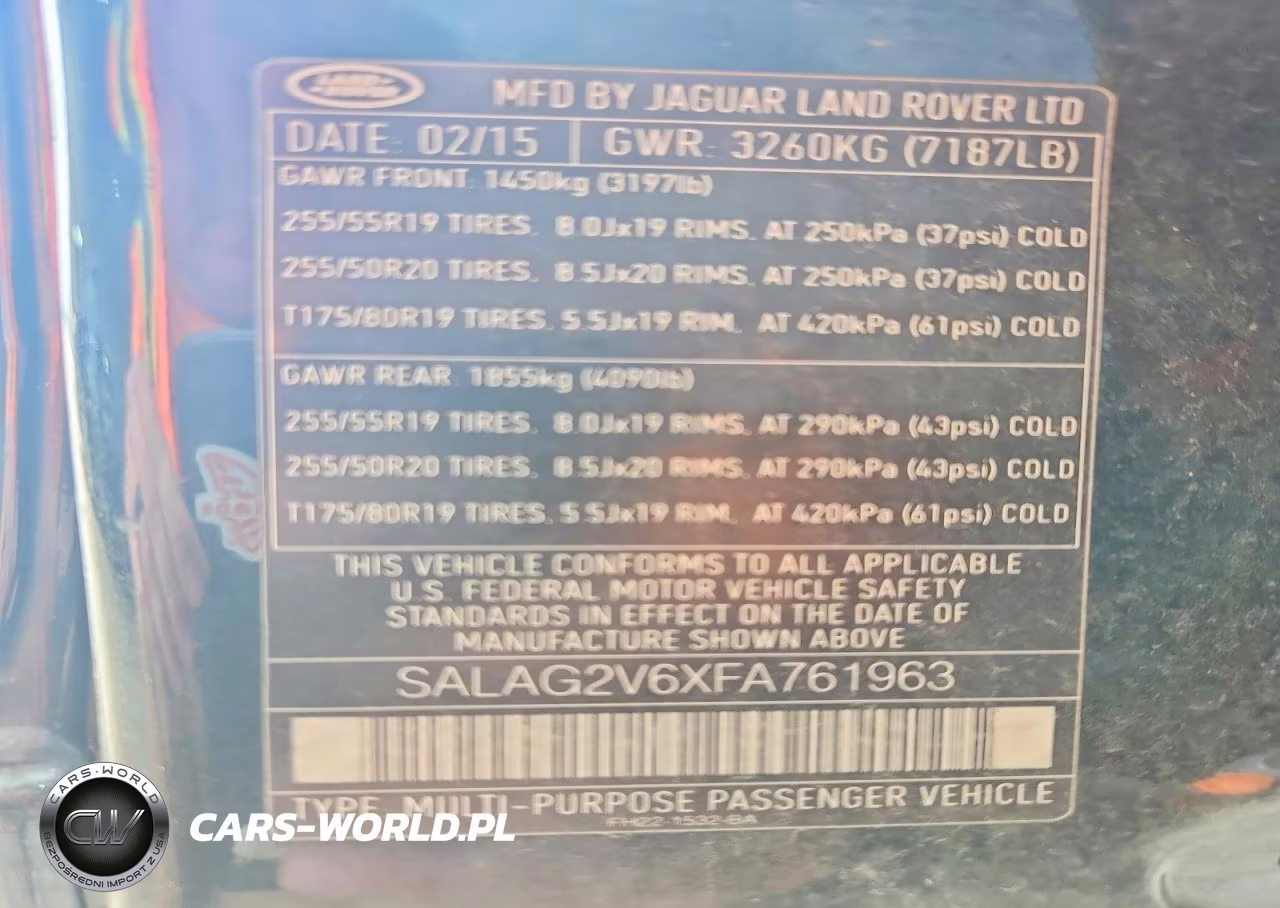 2015 Land Rover Lr4 Hse VIN:SALAG2V6XFA761963 - 13