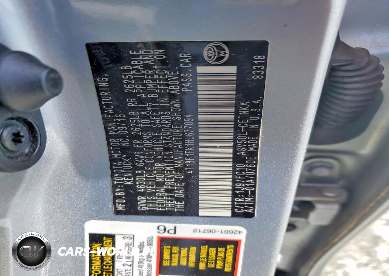 2017 Toyota Camry Le VIN:4T1BF1FK1HU677094 - 12