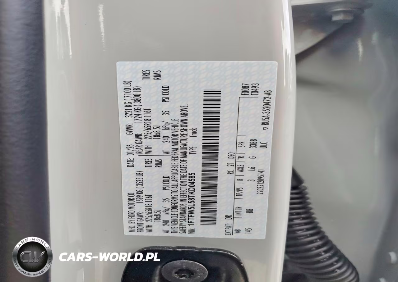 2026 Ford F150 Lariat VIN:1FTFW5L58TKD04585 - 12