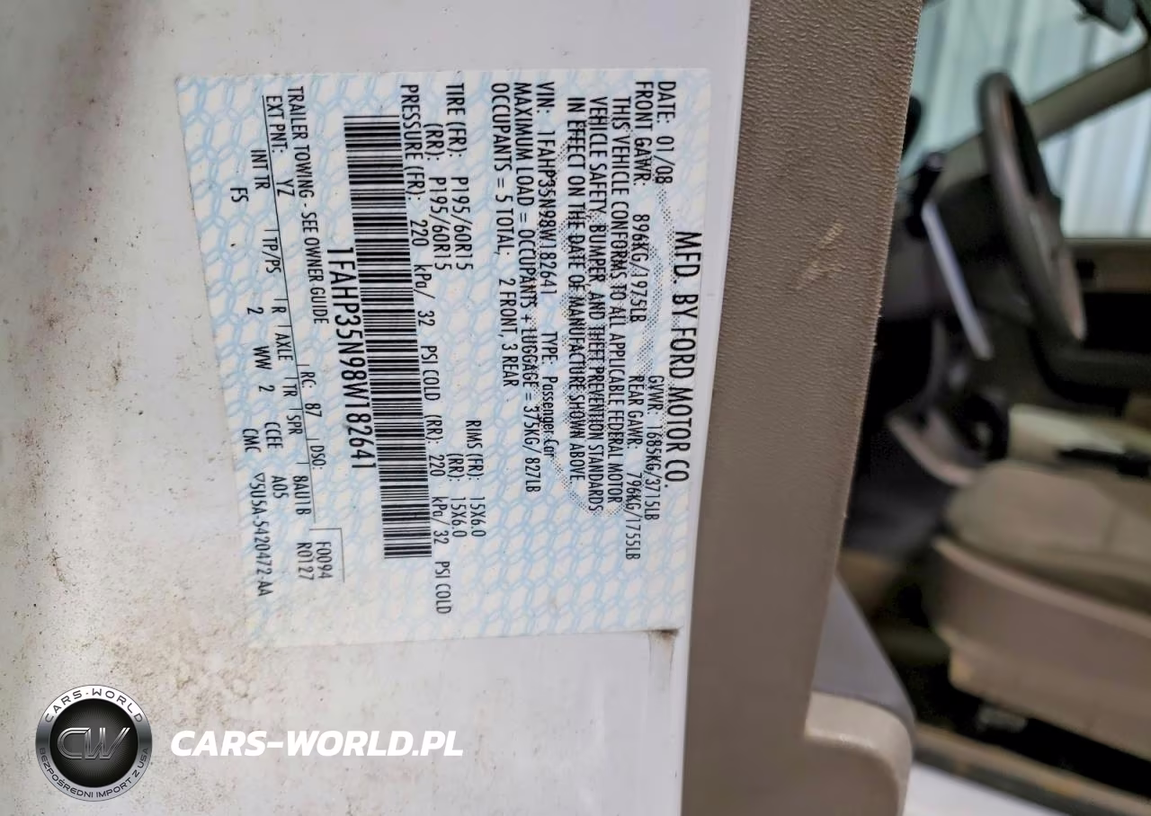2008 Ford Focus Se VIN:1FAHP35N98W182641 - 12