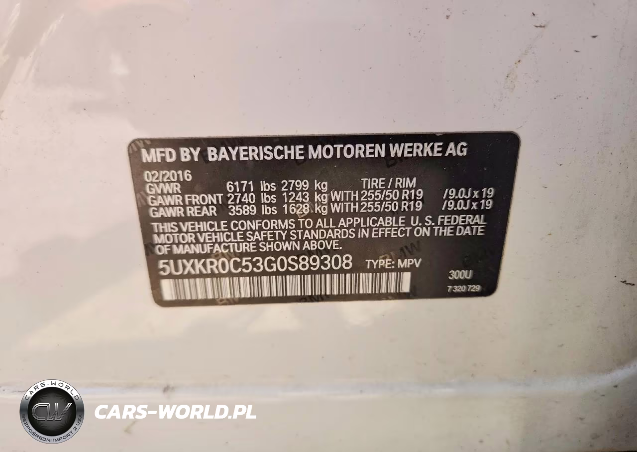 2016 BMW X5 xDrive35I VIN:5UXKR0C53G0S89308 - 13