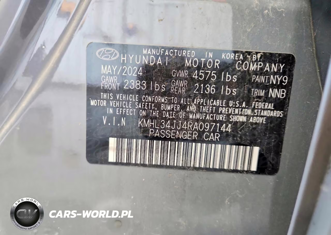 2024 Hyundai Sonata Hybrid Sel VIN:KMHL34JJ4RA097144 - 13