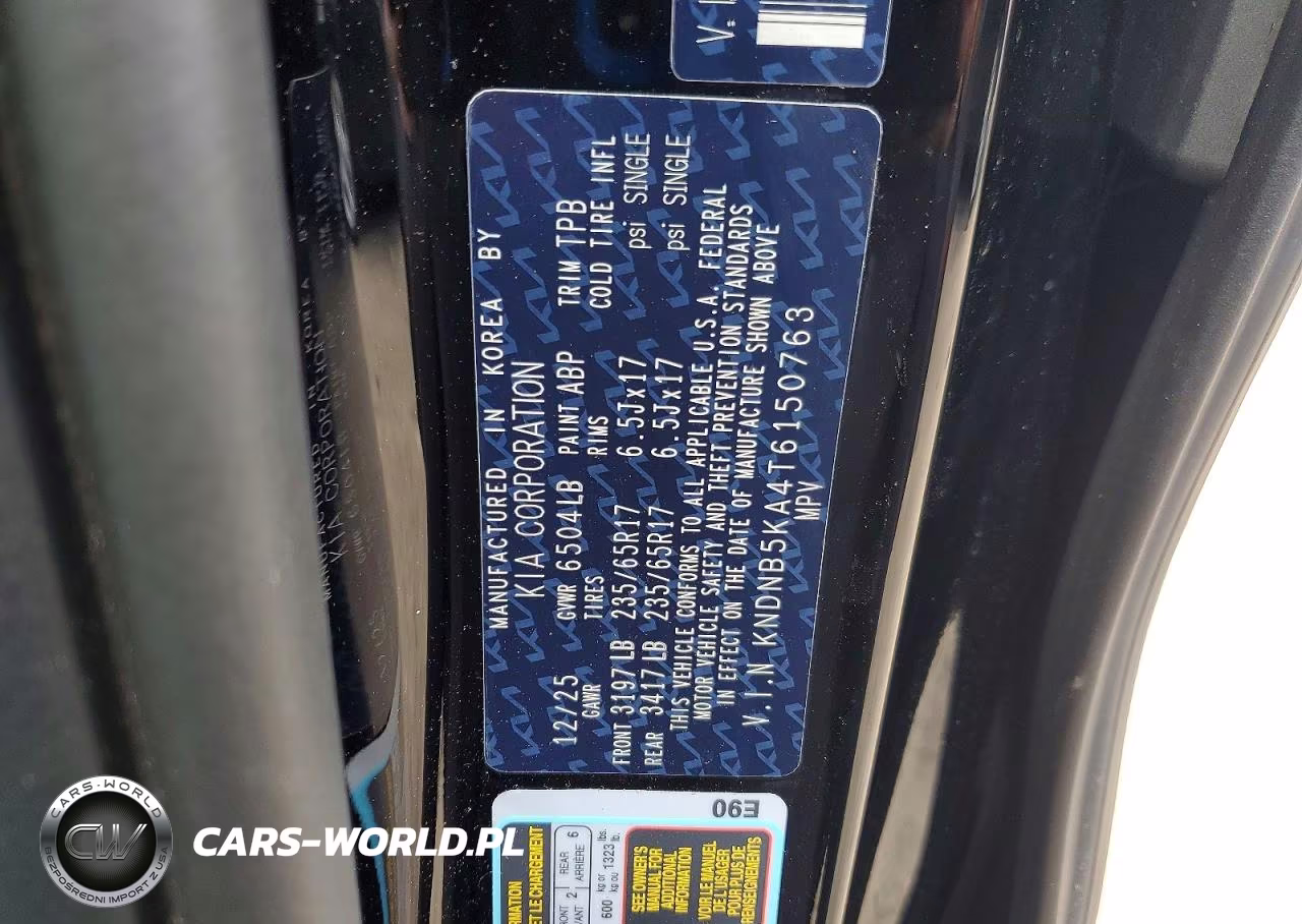 2026 Kia Carnival Lxs VIN:KNDNB5KA4T6150763 - 14