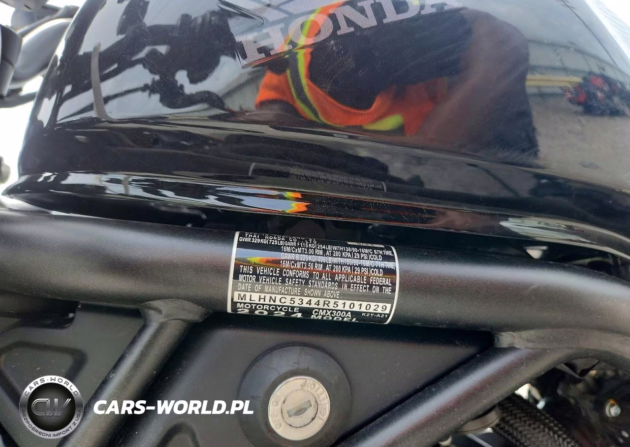 2024 Honda Cmx300 A VIN:MLHNC5344R5101029 - 9