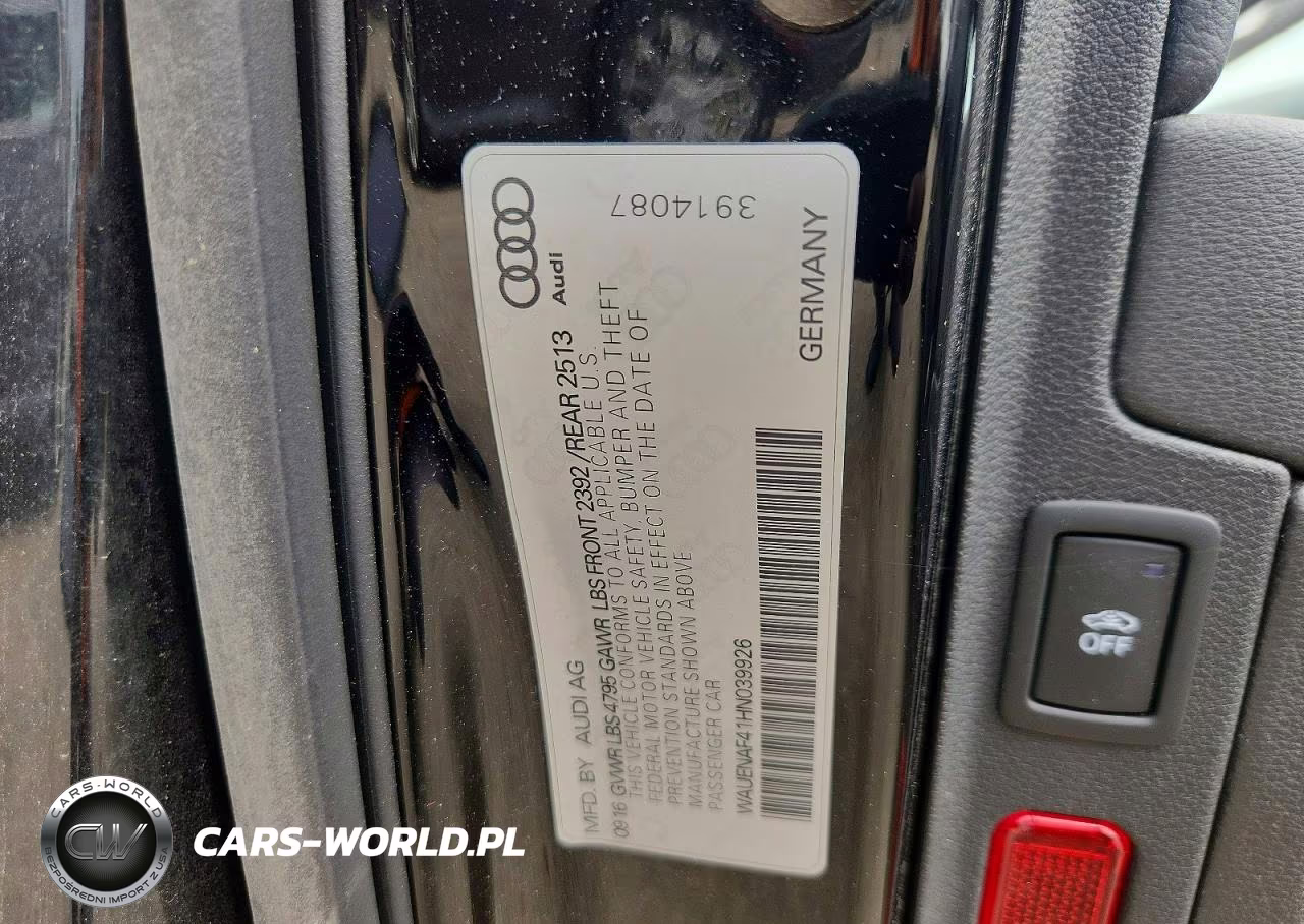 2017 Audi A4 Premium Plus VIN:WAUENAF41HN039926 - 12
