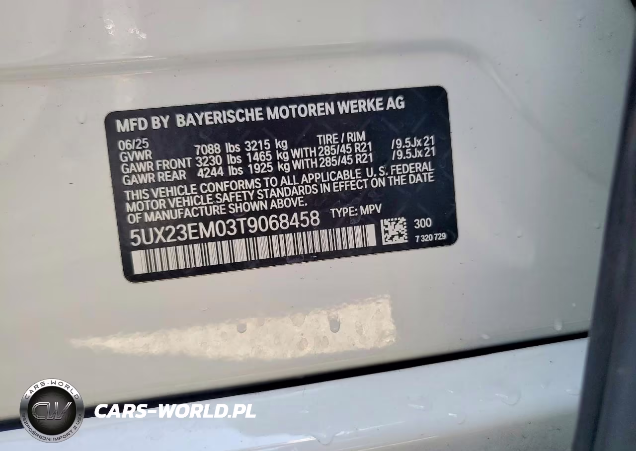 2026 BMW X7 xDrive40I VIN:5UX23EM03T9068458 - 13