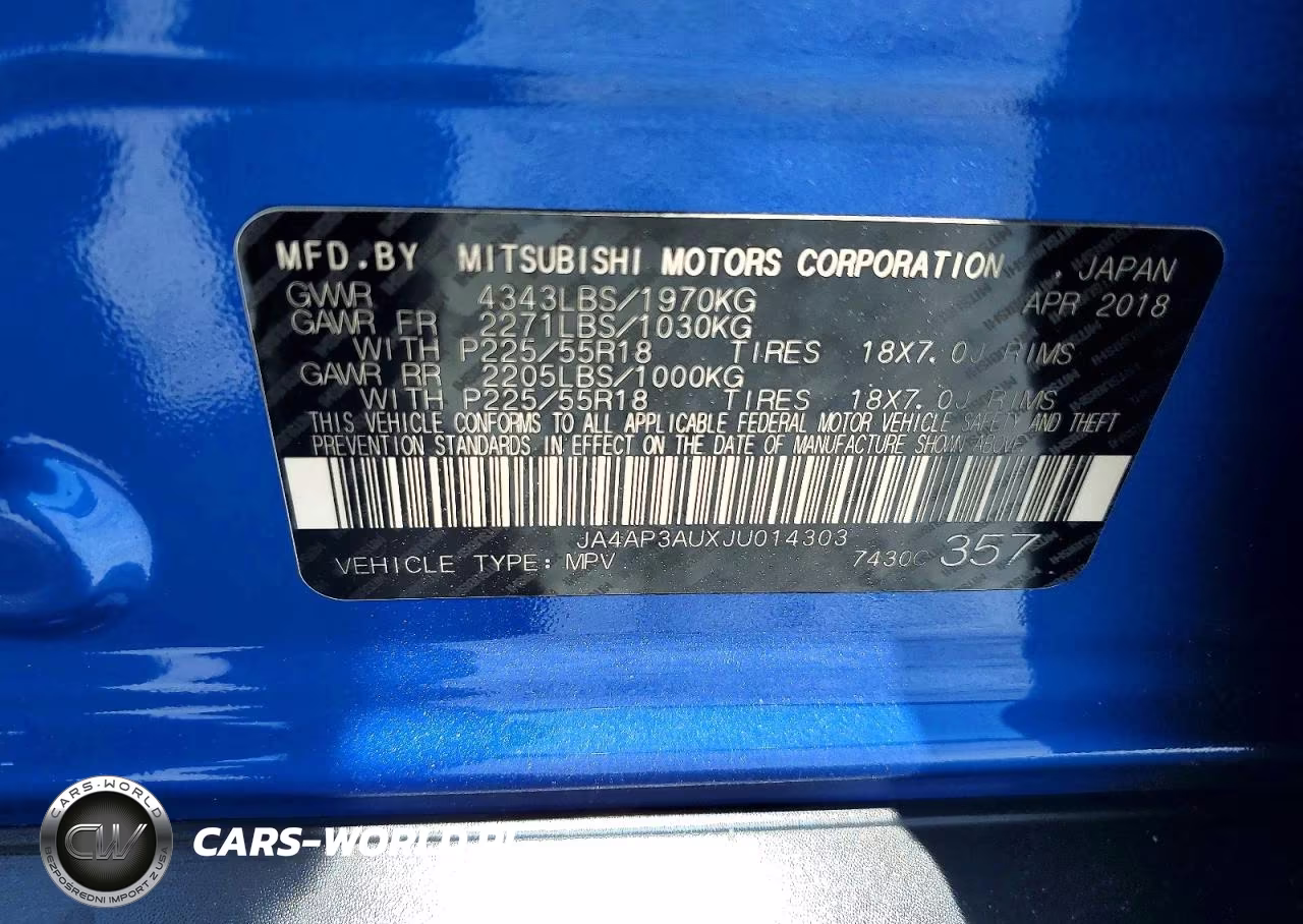 2018 Mitsubishi Outlander Sport Es VIN:JA4AP3AUXJU014303 - 14