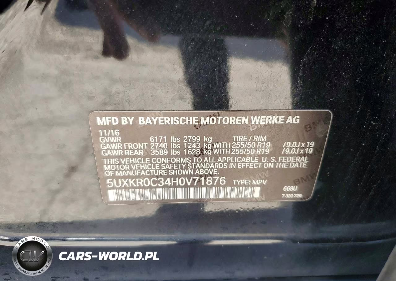 2017 BMW X5 xDrive35I VIN:5UXKR0C34H0V71876 - 13