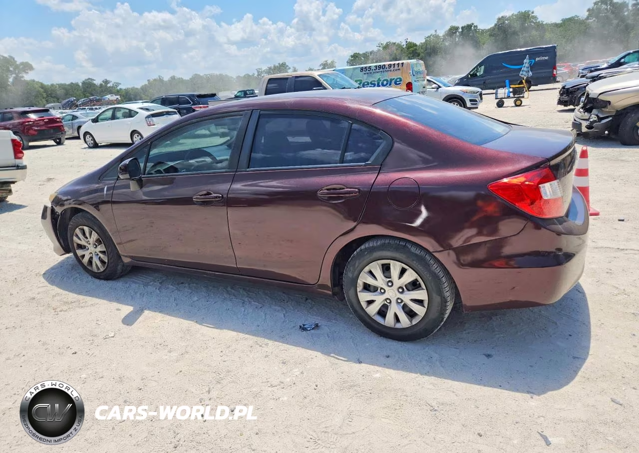 2012 Honda Civic Lx VIN:19XFB2F54CE046901 - 2