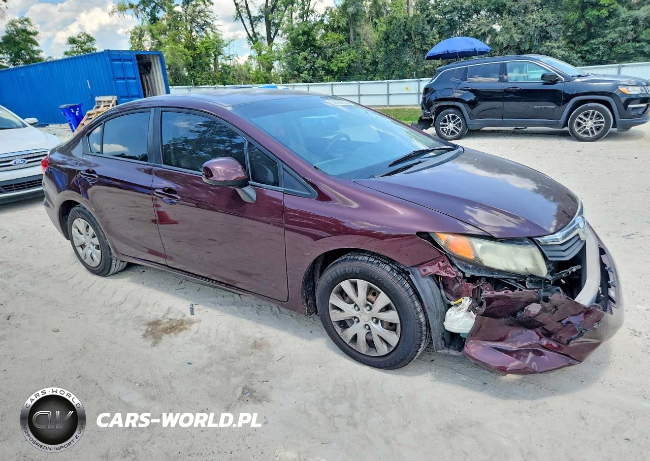 2012 Honda Civic Lx VIN:19XFB2F54CE046901 - 4