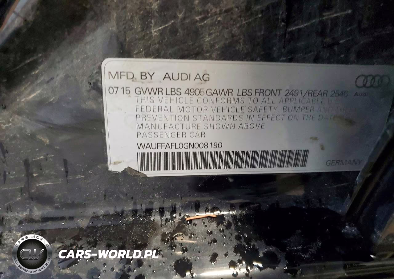 2016 Audi A4 Premium Plus S-Line VIN:WAUFFAFL0GN008190 - 12
