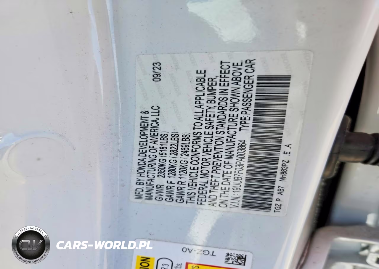2023 Acura Tlx Type S VIN:19UUB7F03PA003864 - 12