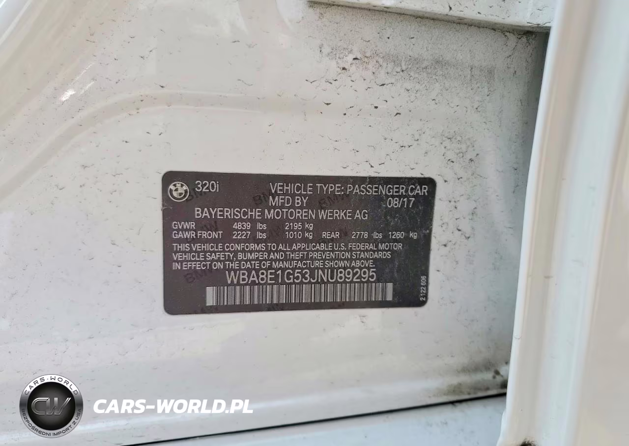 2018 BMW 320 I VIN:WBA8E1G53JNU89295 - 12