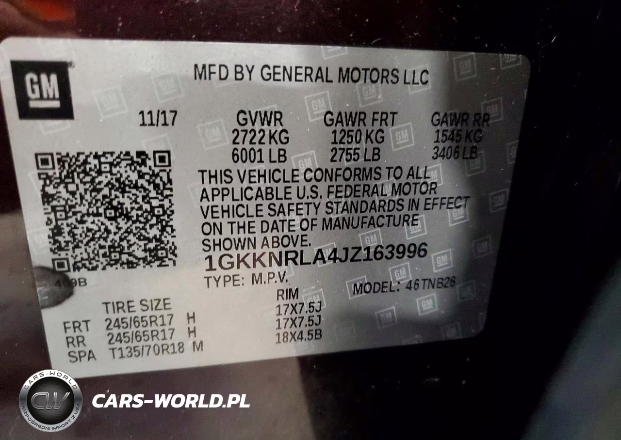 2018 GMC Acadia Sle VIN:1GKKNRLA4JZ163996 - 13