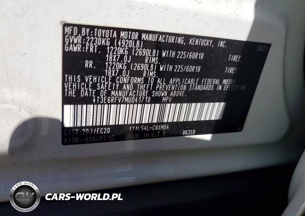 2021 Toyota Rav4 Xse VIN:4T3E6RFV7MU041710 - 13
