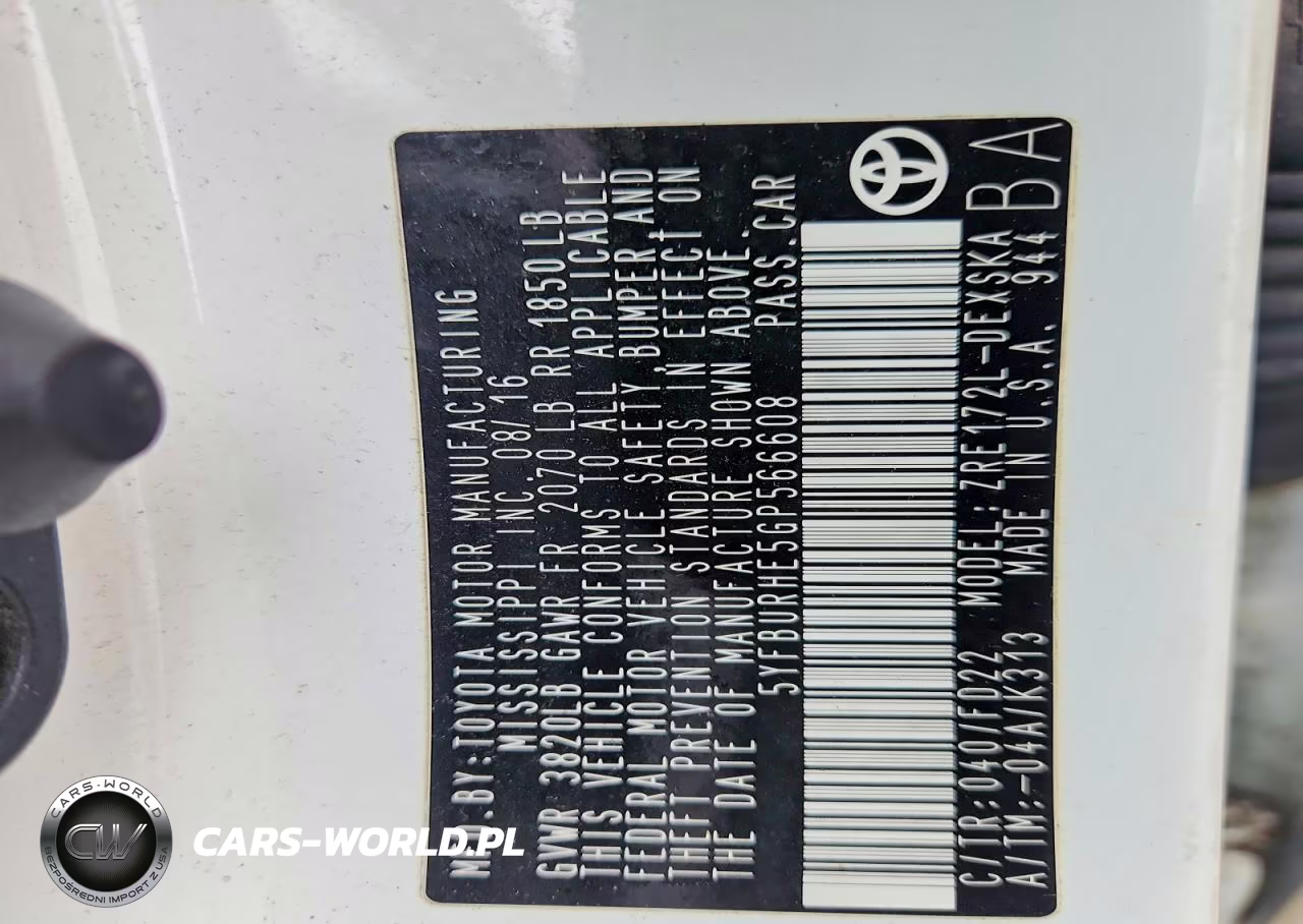 2016 Toyota Corolla S Plus VIN:5YFBURHE5GP566608 - 12
