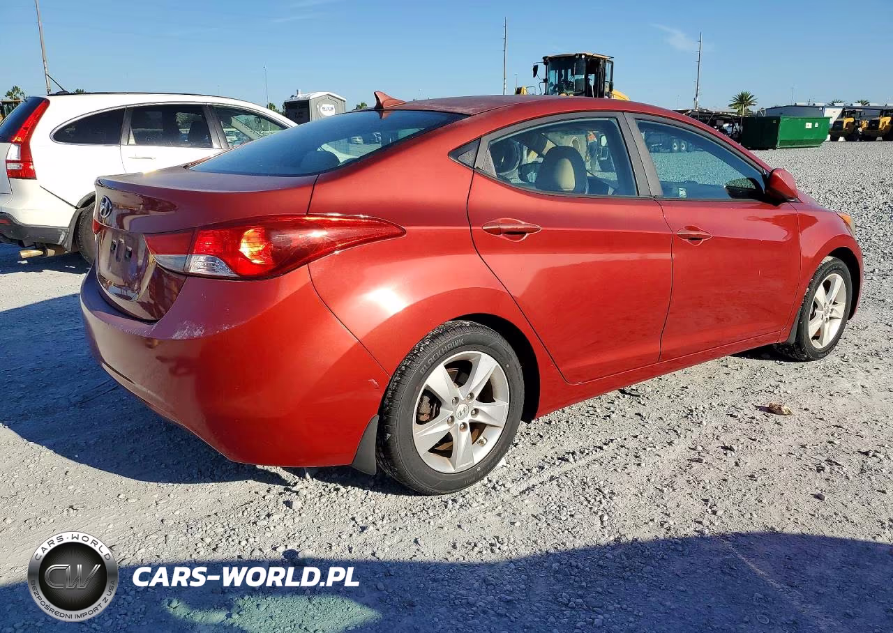 2012 Hyun Elantra VIN:KMHDH4AE6CU461093 - 3