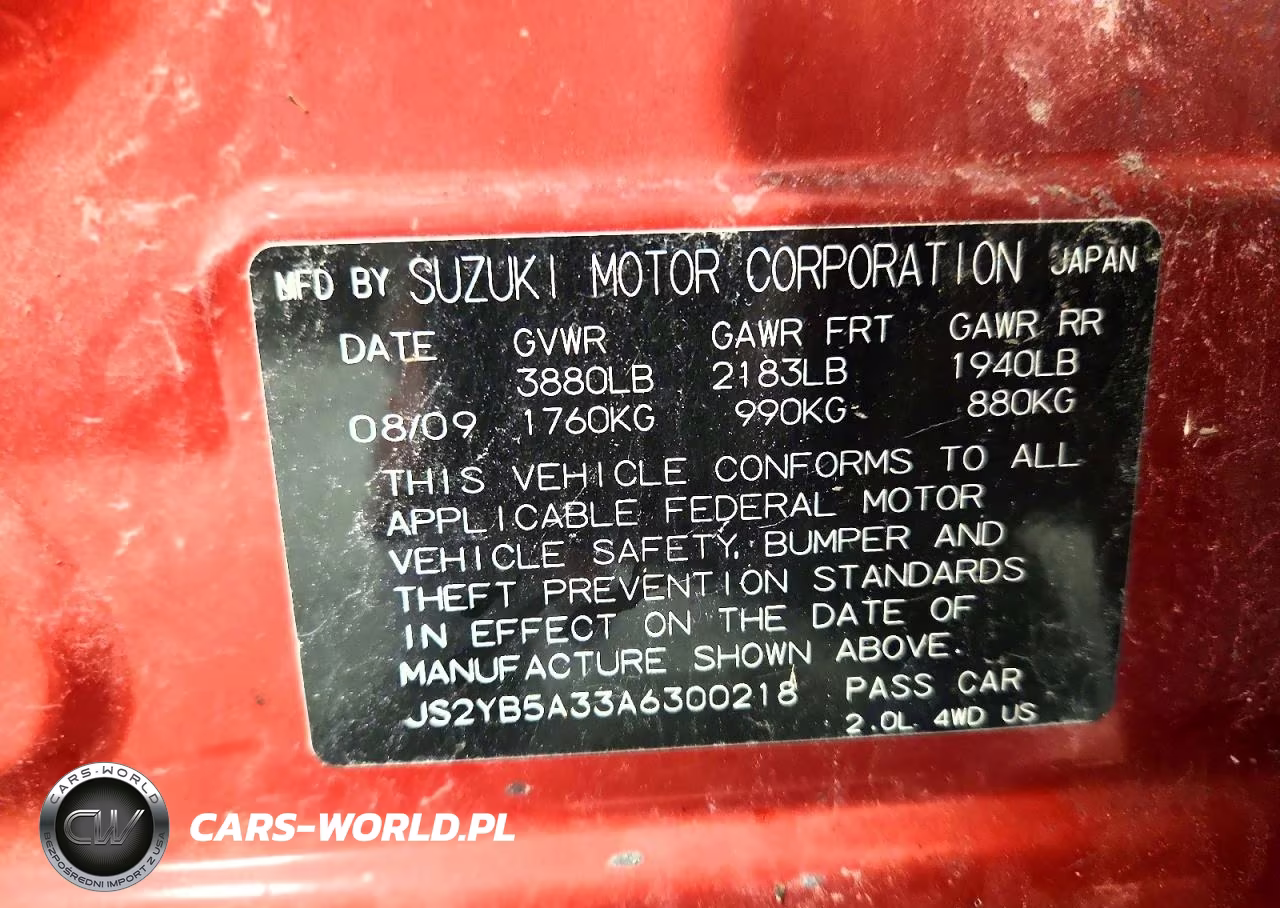 2010 Suzuki Sx4 VIN:JS2YB5A33A6300218 - 12