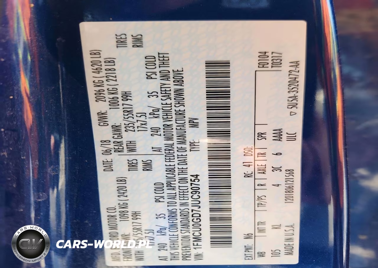 2018 Ford Escape Se VIN:1FMCU0GD7JUC90754 - 12