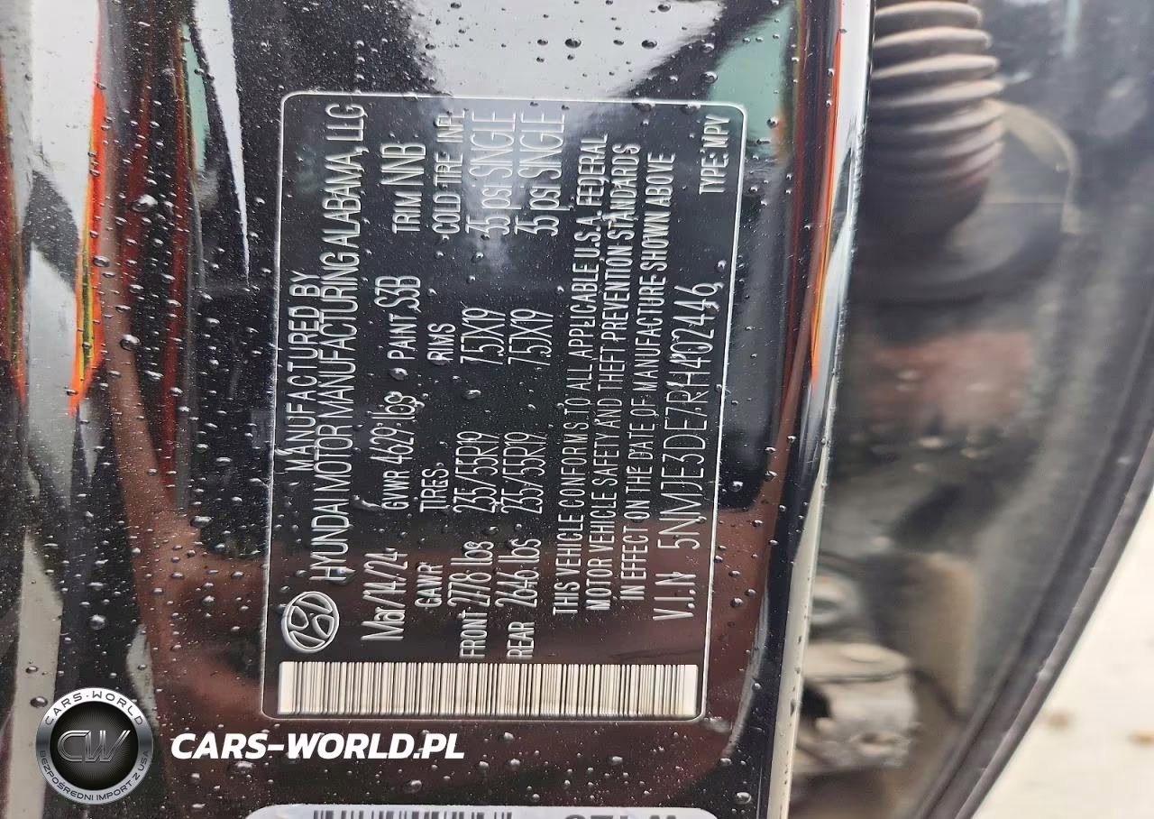 2024 Hyundai Tucson Limited VIN:5NMJE3DE7RH402446 - 14