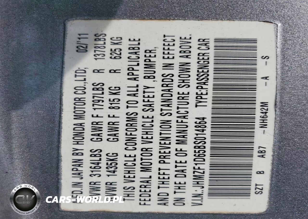 2011 Honda Cr-Z Ex VIN:JHMZF1D65BS014864 - 12