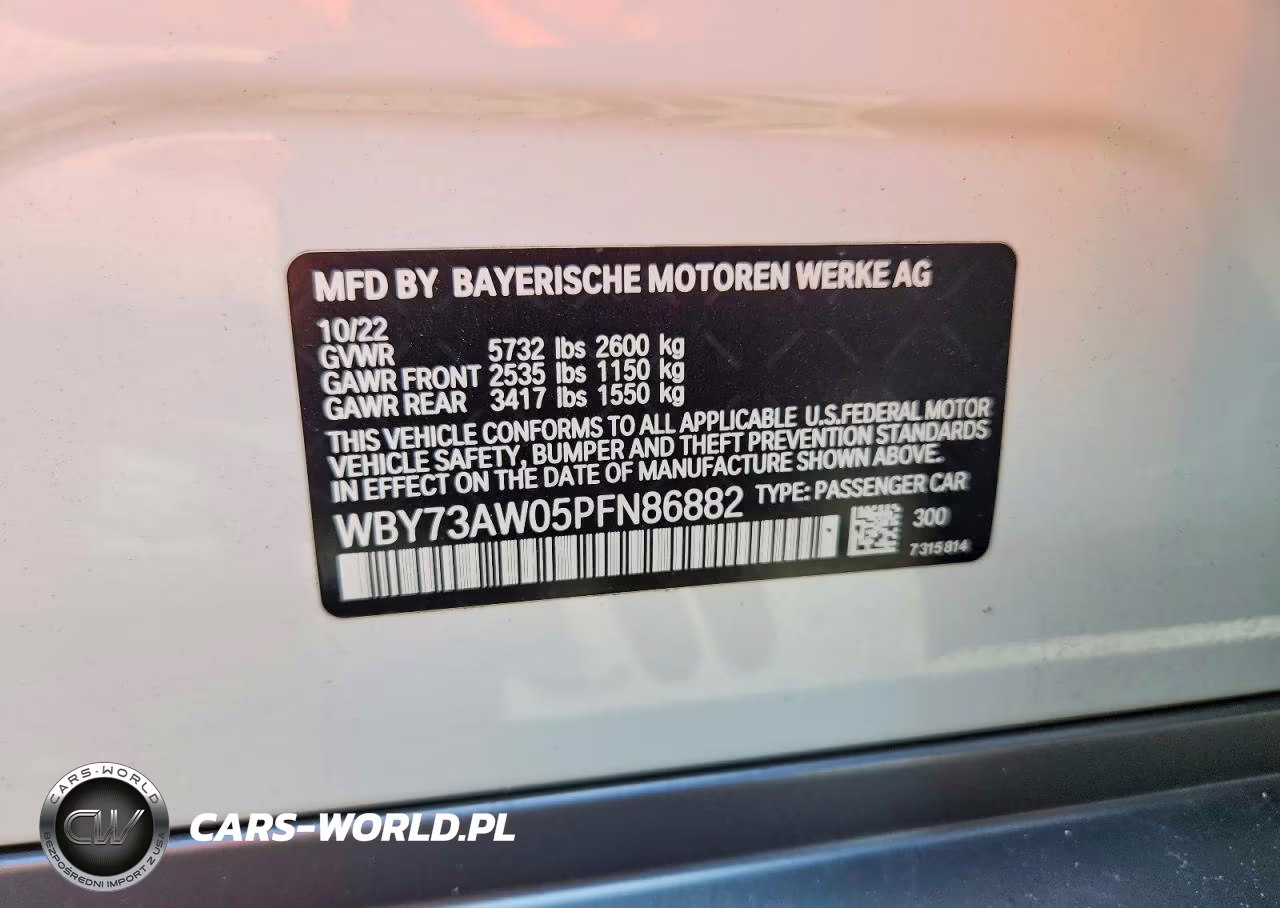 2023 BMW I4 Edrive 40 VIN:WBY73AW05PFN86882 - 13