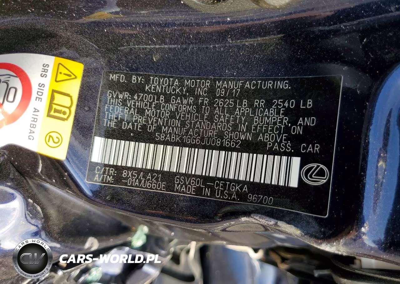 2018 Lexus Es 350 VIN:58ABK1GG6JU081662 - 13
