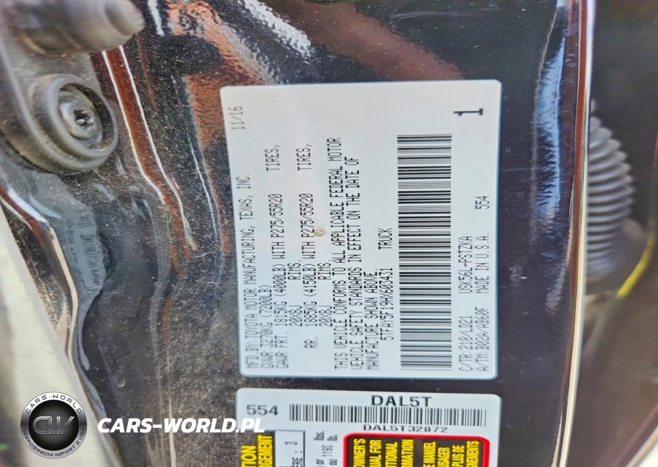 2017 Toyota Tundra 1794 Edition VIN:5TFAY5F19HX603431 - 12