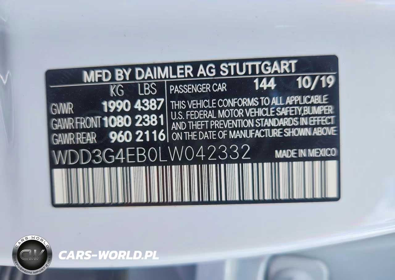 2020 Mercedes-Benz A 220 VIN:WDD3G4EB0LW042332 - 12