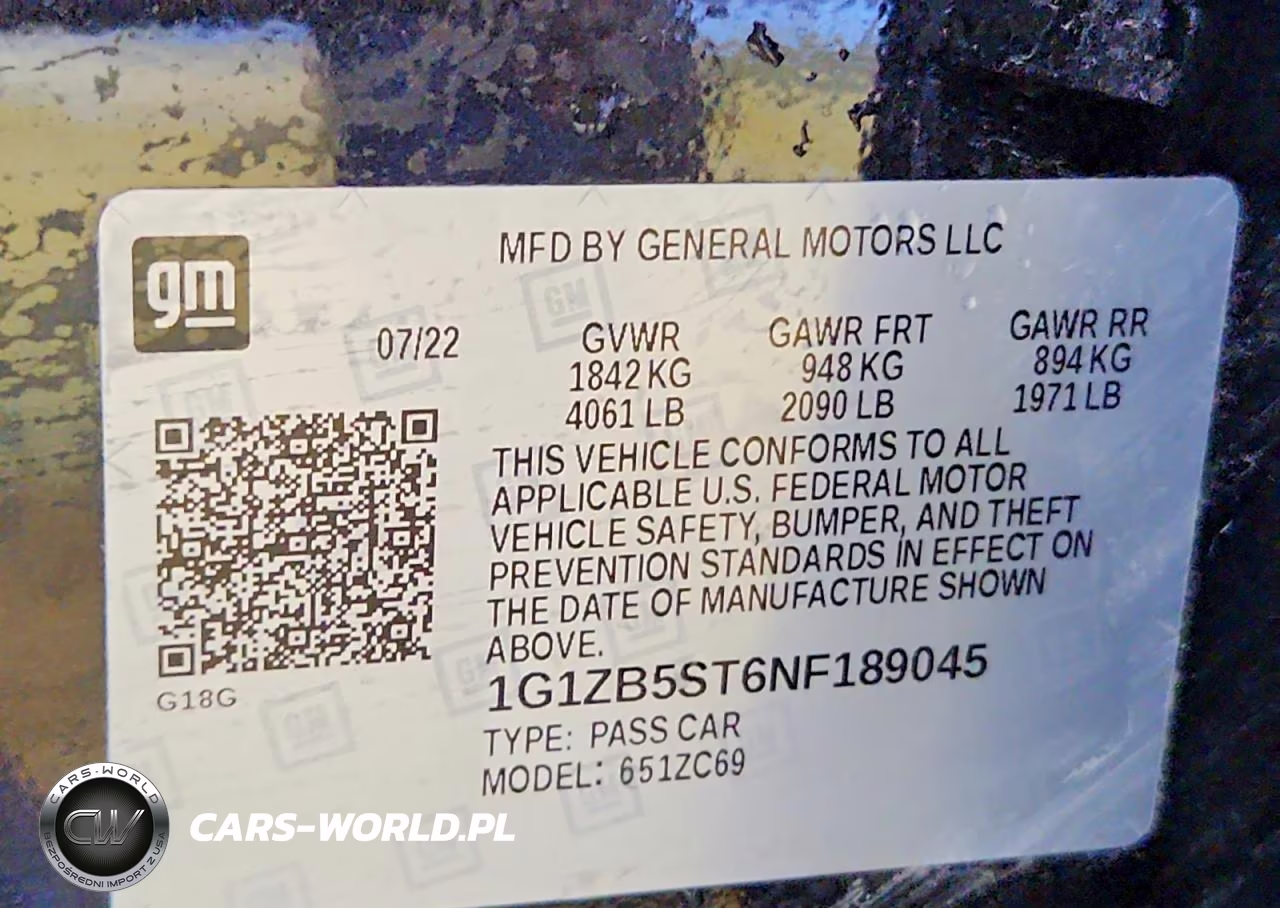 2022 Chevrolet Malibu Ls VIN:1G1ZB5ST6NF189045 - 12