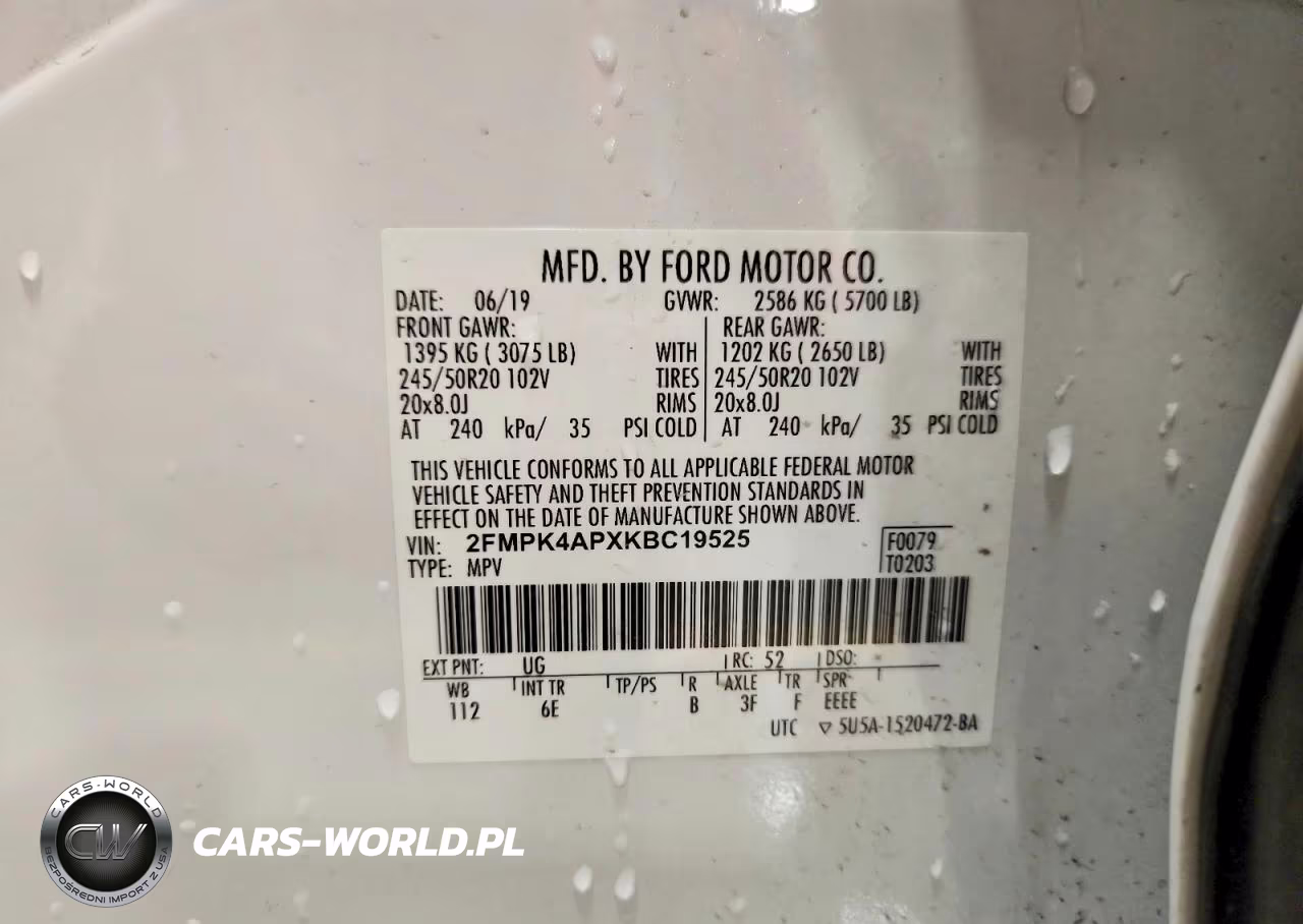 2019 Ford Edge St VIN:2FMPK4APXKBC19525 - 13