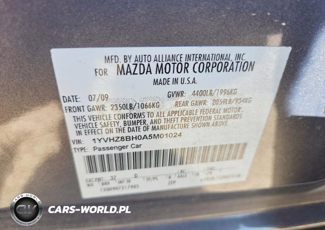 2010 Mazda 6 I VIN:1YVHZ8BH0A5M01024 - 12